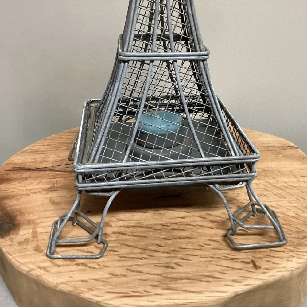 Eiffel Tower - Paris France Votive Tea Light Candle Holder - Metal Crafted Decor - Picture 3 of 10